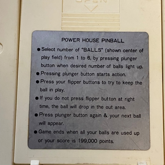 Tomy Power House Pinball handheld electronic game - Picture 5 of 5